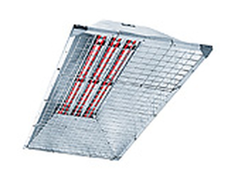 Overhead electric infrared heater